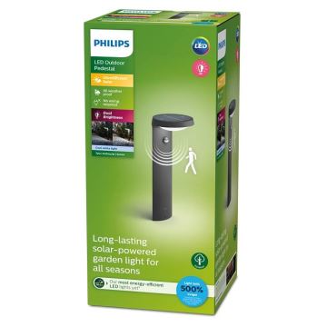 Philips - LED aurinkokenno lamppu anturilla LED/1.2W/4V 4000K IP44