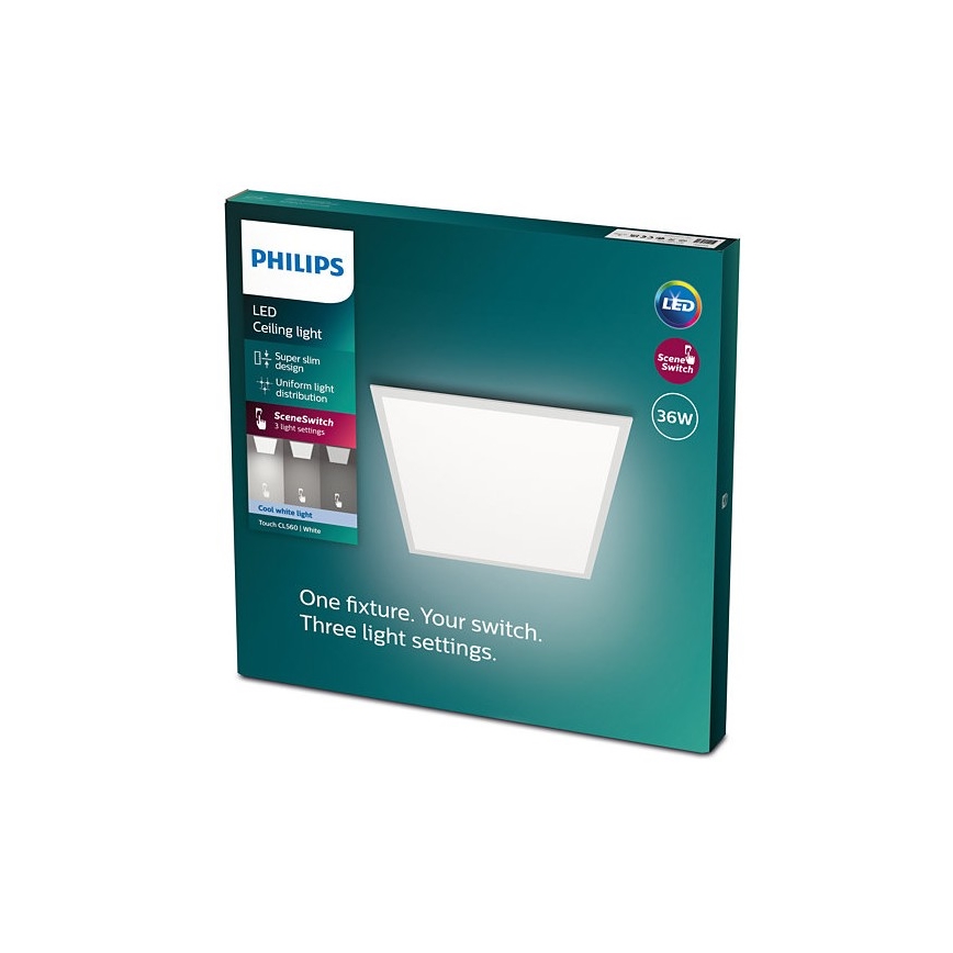 Philips - LED Himmennettävä kattovalaisin SLIM SCENE SWITCH LED/36W/230V 4000K