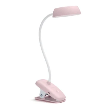 Philips - LED Himmennettävä lamppu pidikkeellä DONUTCLIP LED/3W/5V CRI 90 pinkki
