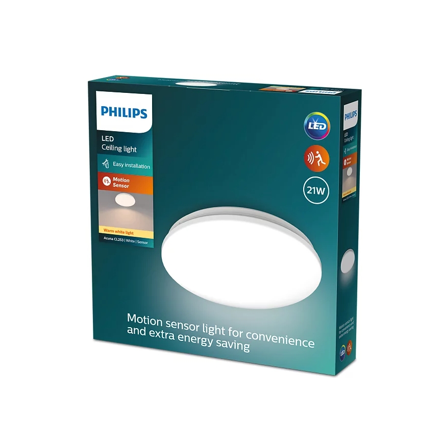 Philips - LED-kattovalaisin anturilla ACUNA LED/21W/230V 2700K