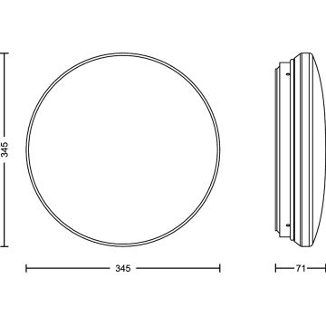 Philips - LED-kattovalaisin anturilla ACUNA LED/21W/230V 2700K