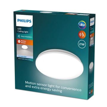 Philips - LED-kattovalaisin anturilla ACUNA LED/21W/230V 4000K