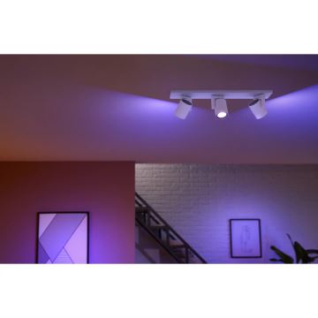 Philips - LED RGBW Himmennettävä kohdevalo Hue ARGENTA 3xGU10/4,2W/230V 2000-6500K