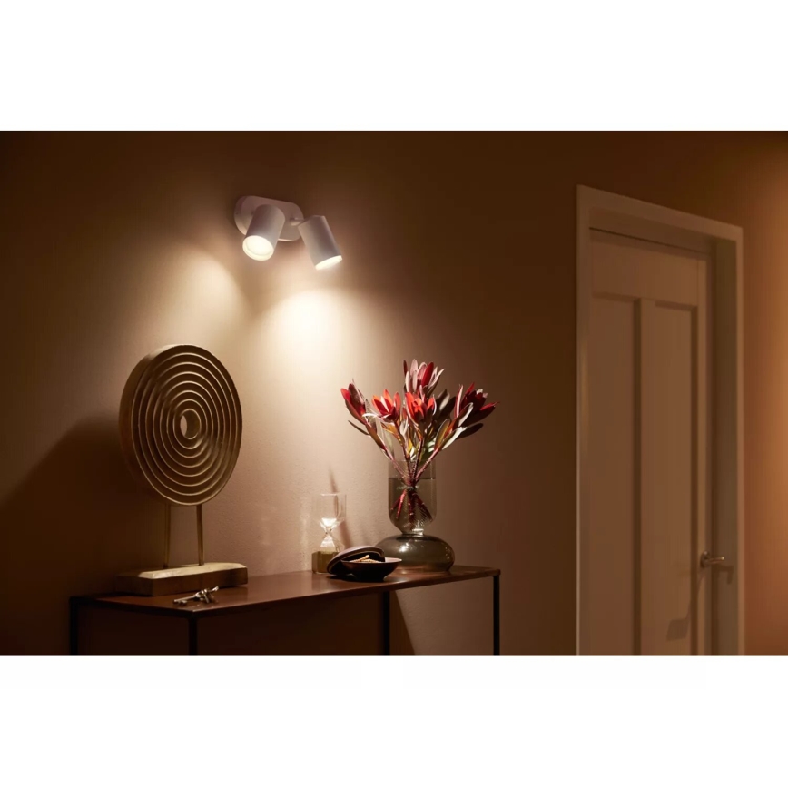 Philips - LED RGBW Himmennettävä kohdevalo Hue FUGATO 2xGU10/4,2W/230V 2000-6500K valkoinen