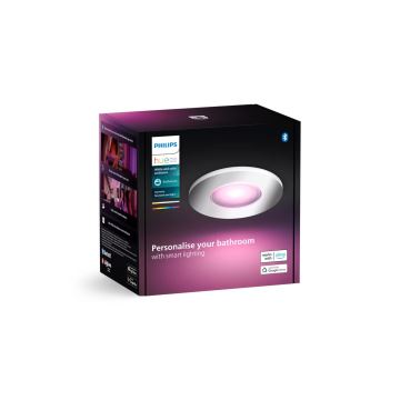 Philips - LED RGBW Himmennettävä kylpyhuoneen kattovalaisin Hue XAMENTO 1xGU10/4,2W/230V 2000-6500K IP44