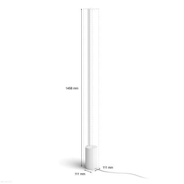 Philips - LED RGBW Himmennettävä lattiavalaisin Hue SIGNE LED/29W/230V 2000-6500K valkoinen