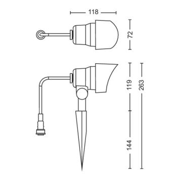 Philips - LED Ulkokohdevalo LED/24W/230V 2700K IP44