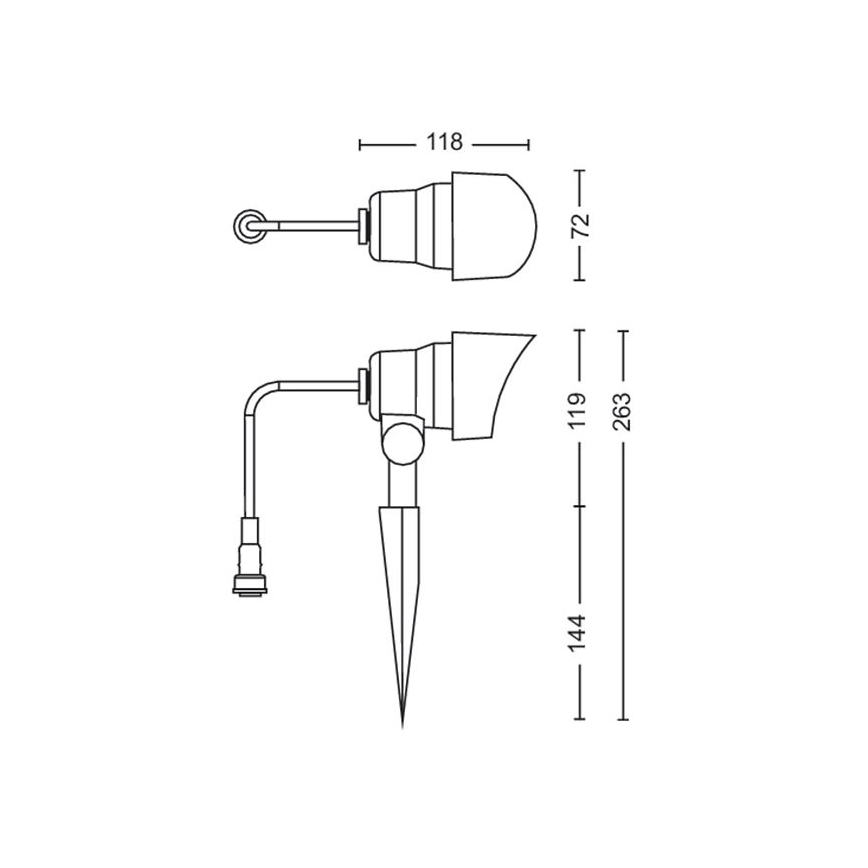 Philips - LED Ulkokohdevalo LED/24W/230V 2700K IP44