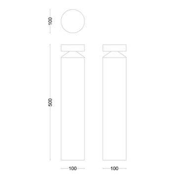 Philips - LED-ulkolamppu LAVEN LED/6W/230V 4000K IP44