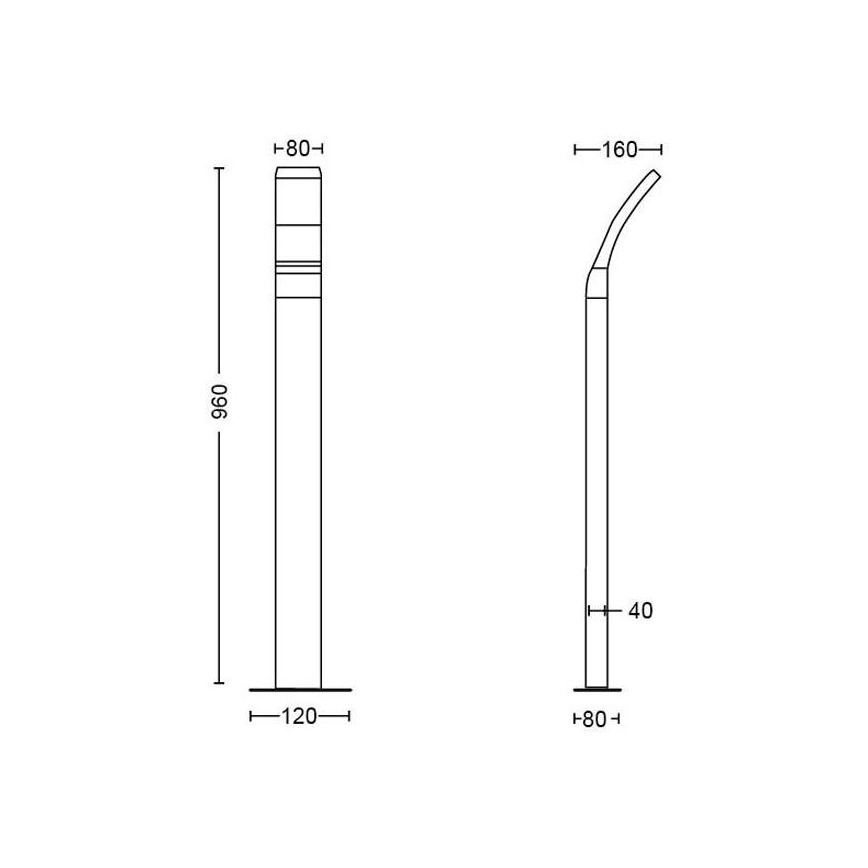 Philips - LED-ulkolamppu LED/12W/230V 4000K 96 cm IP44