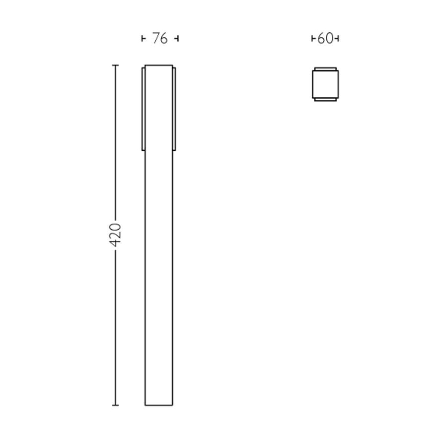 Philips - LED-ulkolamppu STRATOSPHERE LED/3,8W/230V 42 cm 4000K IP44