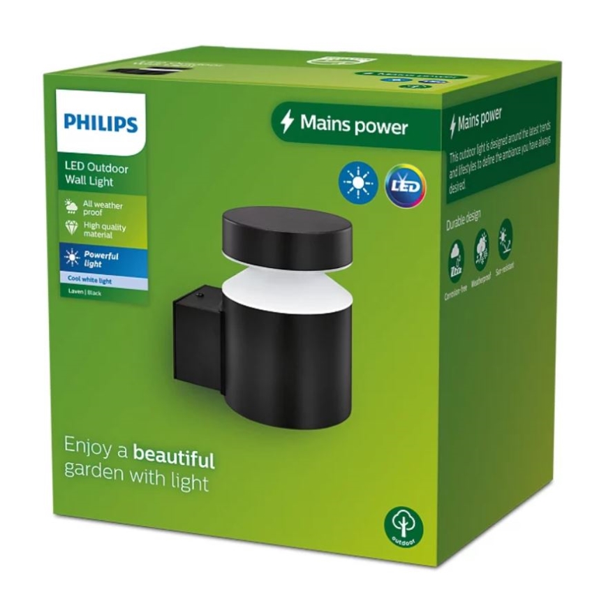 Philips - LED-ulkoseinävalaisin LAVEN LED/6W/230V 4000K IP44