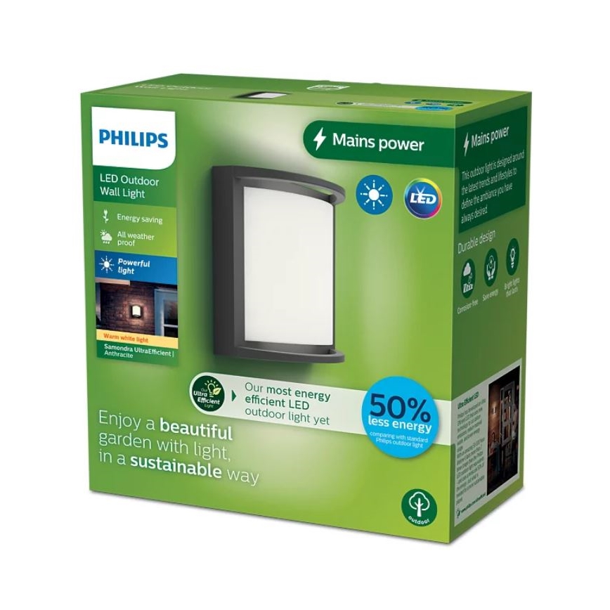 Philips - LED-ulkoseinävalaisin SAMONDRA LED/3,8W/230V IP44