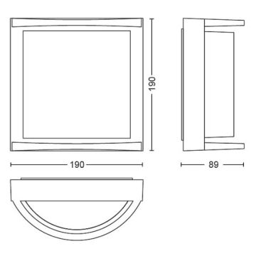 Philips - LED-ulkoseinävalaisin SAMONDRA LED/3,8W/230V IP44