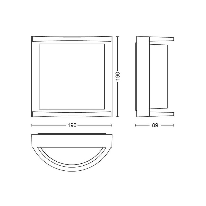 Philips - LED-ulkoseinävalaisin SAMONDRA LED/3,8W/230V IP44