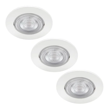 Philips - SETTI 3x Upotettava LED-kattovalaisin LED/4,5W/230V 2700K