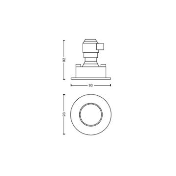 Philips - SETTI 3x LED Himmennettävä upotettu kylpyhuonevalaisin Hue ADORE BATHROOM 1xGU10/4,2W/230V 2200-6500K IP44