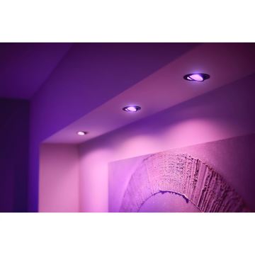 Philips - SETTI 3xLED RGBW Himmennettävä riippuva kattovalaisin Hue CENTURA 1xGU10/4,2W/230V 2000-6500K