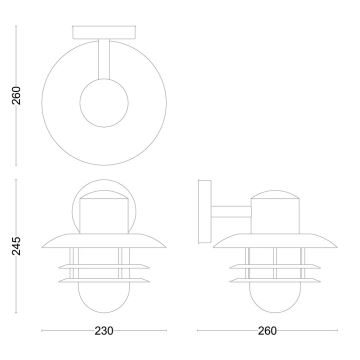 Philips - Ulkoseinävalaisin INYMA 1xE27/25W/230V IP44