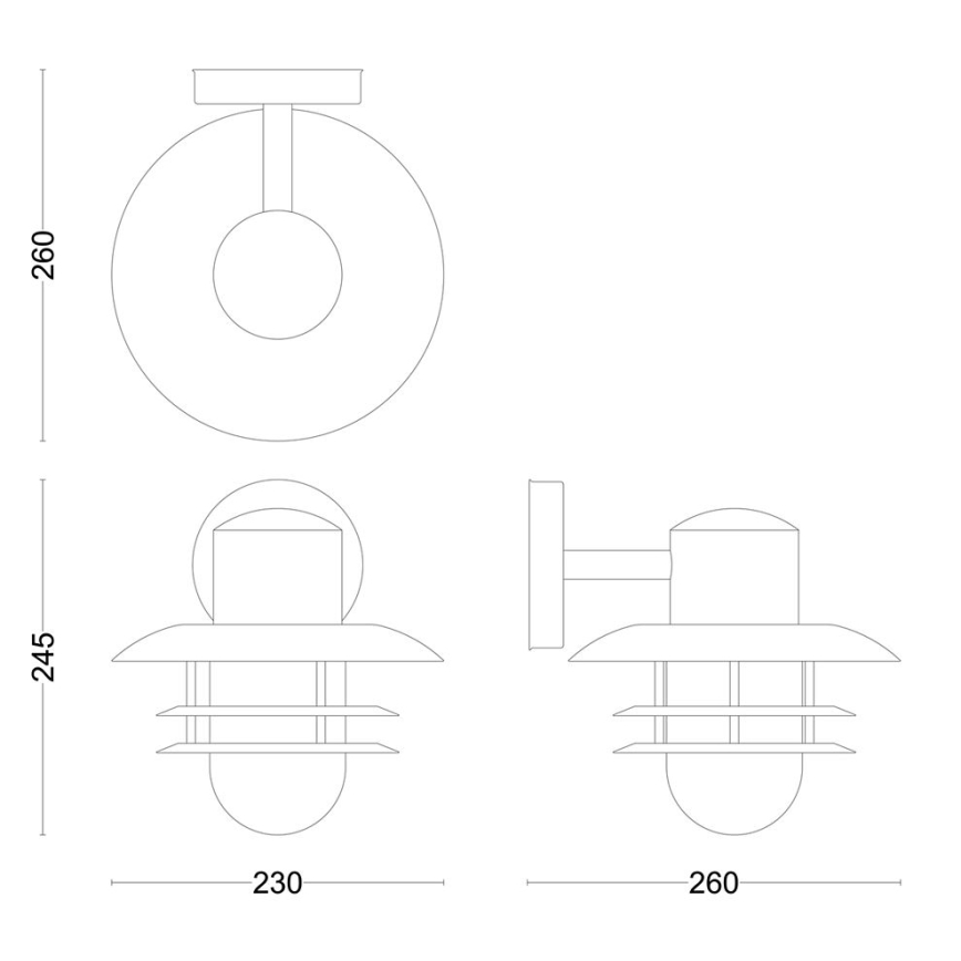 Philips - Ulkoseinävalaisin INYMA 1xE27/25W/230V IP44