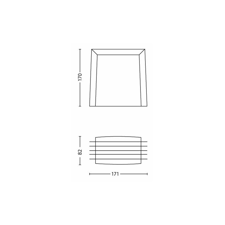 Philips - Ulkoseinävalo SHADES 1xE27/15W/230V IP44 harmaa