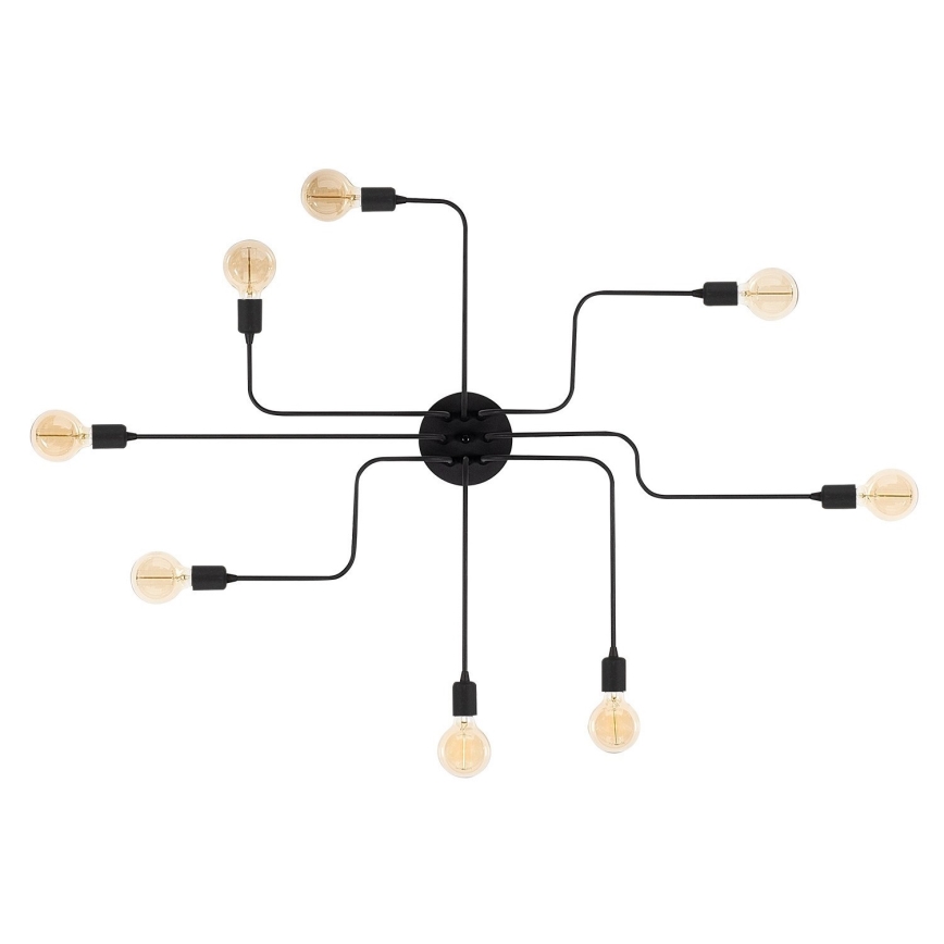 Pinta-asetettava kattokruunu TRUVA 8xE27/40W/230V