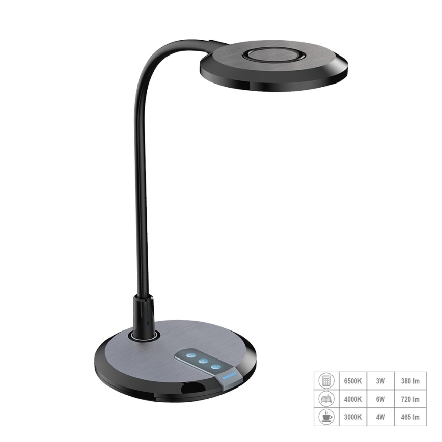 Prezent 31219 - LED Himmennettävä kosketus flexible pöytävalaisin PIXIE LED/7W/230V 3000-6500K