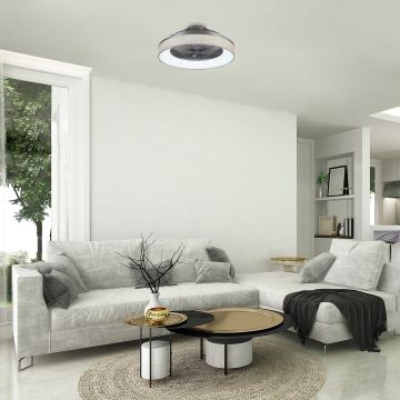 Rabalux - LED Himmennettävä kattovalaisin tuulettimella LED/35W/230V 3000-6000K + kaukosäädin