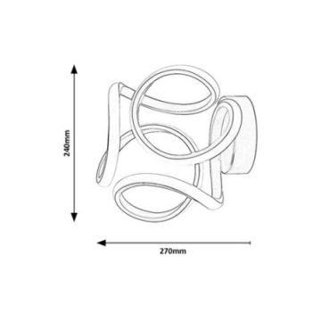 Rabalux - LED-seinävalaisin LED/11W/230V 3000K