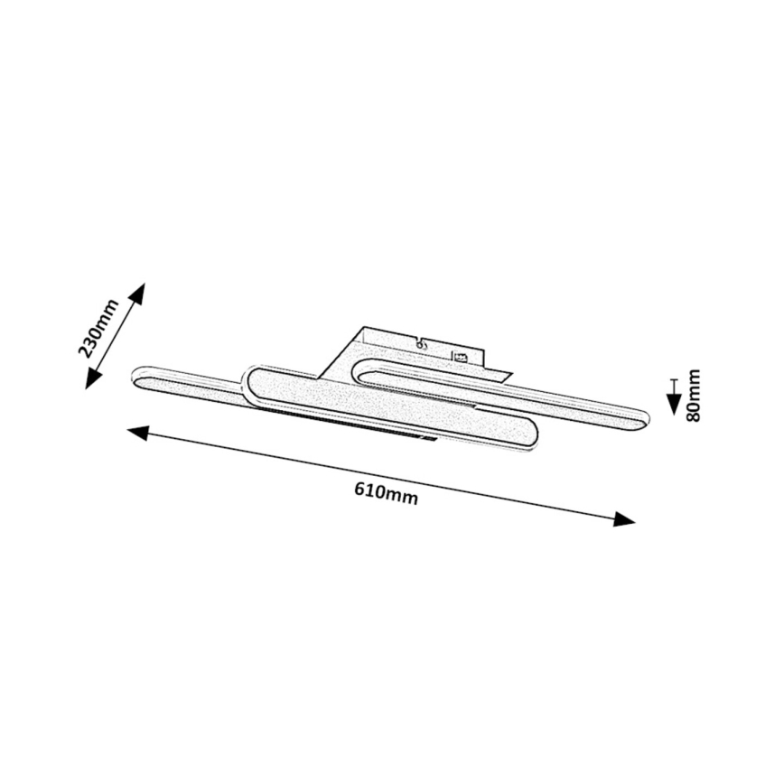 Rabalux - LED-kattovalaisin LED/18W/230V 3000/4000K