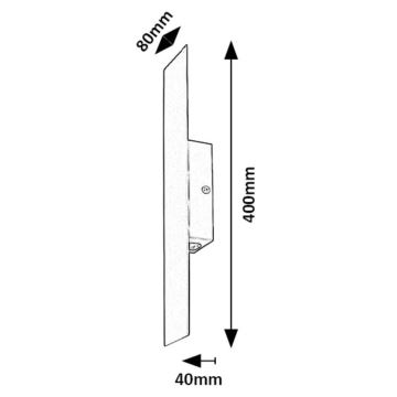 Rabalux - LED-seinävalaisin LED/6W/230V 3000K musta