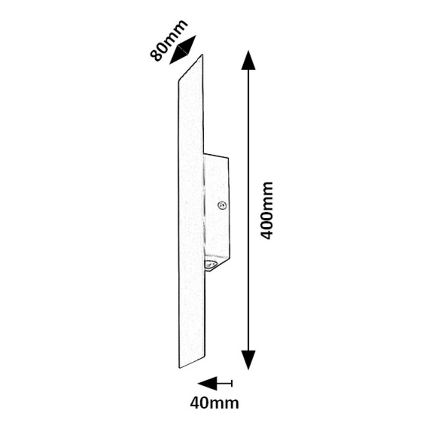 Rabalux - LED-seinävalaisin LED/6W/230V 3000K musta