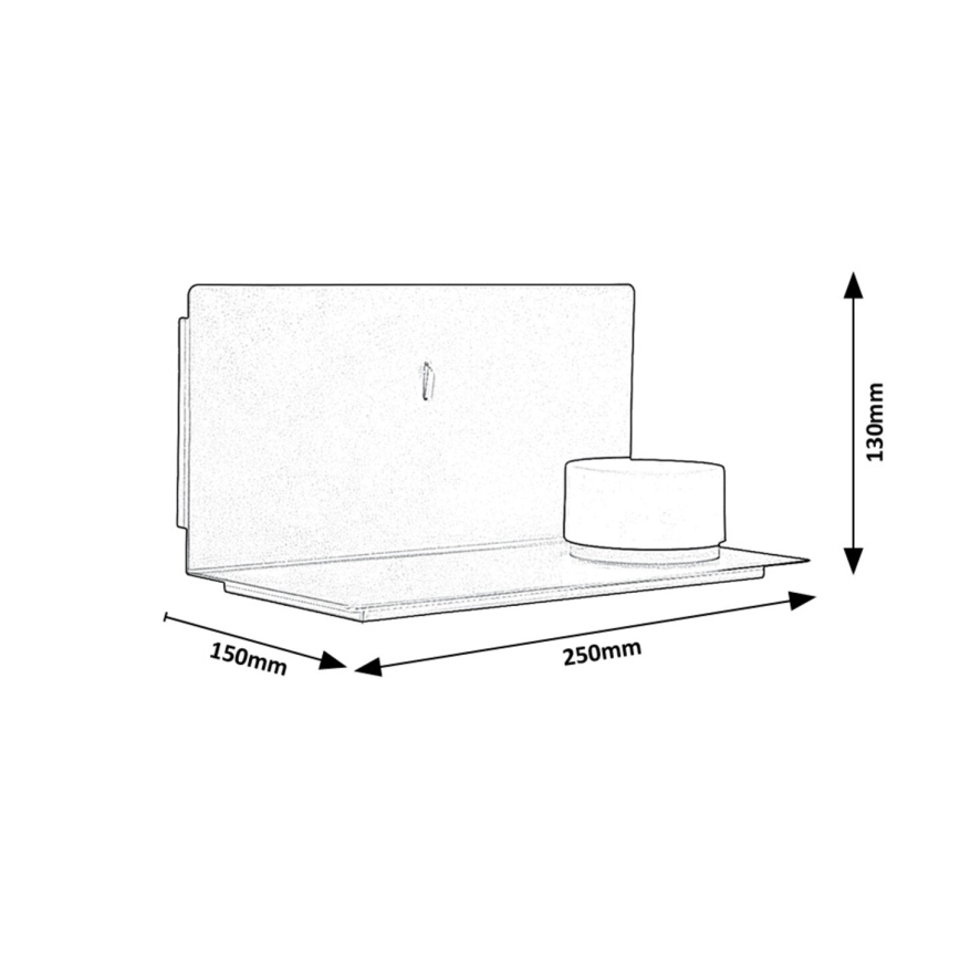 Rabalux - LED Seinävalo hyllyllä ja USB portem LED/6W/230V 3000K