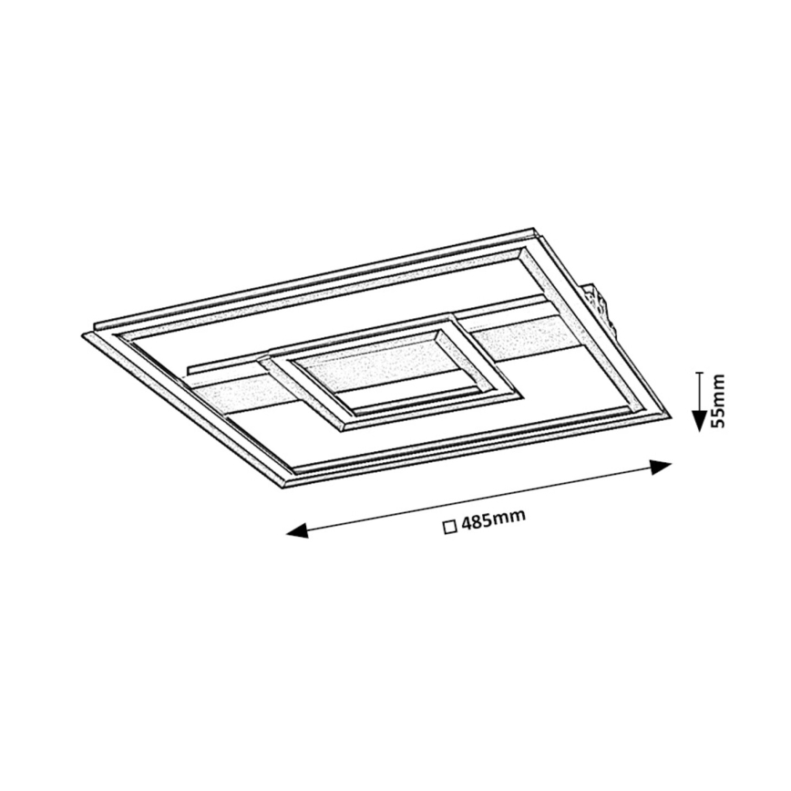 Rabalux - LED-kattovalaisin LED/48W/230V 3000K musta