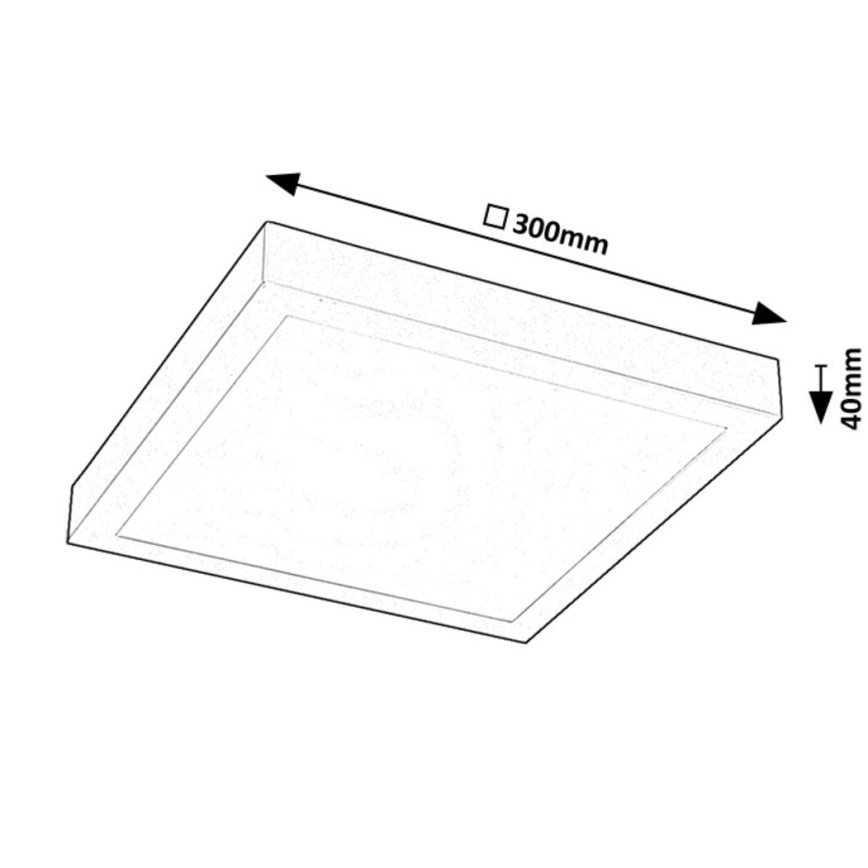 Rabalux - Kiinteä LED-paneeli LED/18W/230V 4000K 30x30 cm