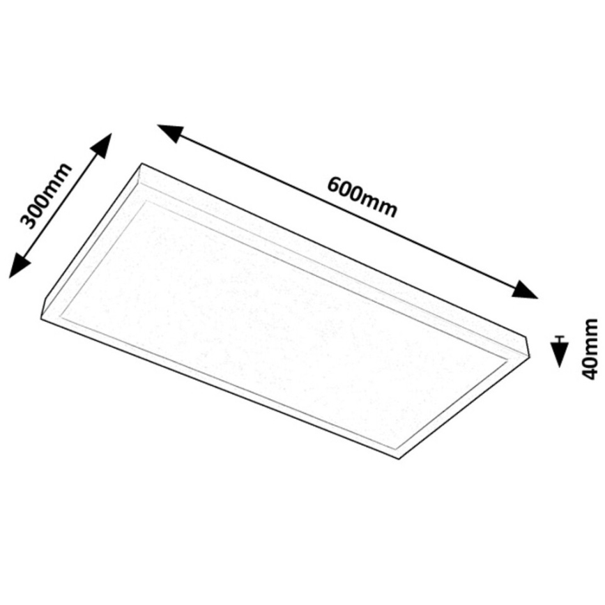 Rabalux - Kiinteä LED-paneeli LED/24W/230V 4000K 60x30 cm