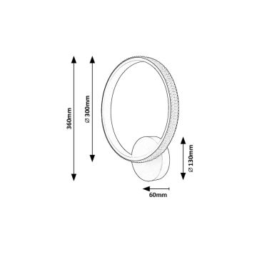 Rabalux - LED-seinävalaisin LED/15W/230V 3000K