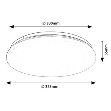 Rabalux - LED-kattovalaisin LED/18W/230V 4000K 32 cm