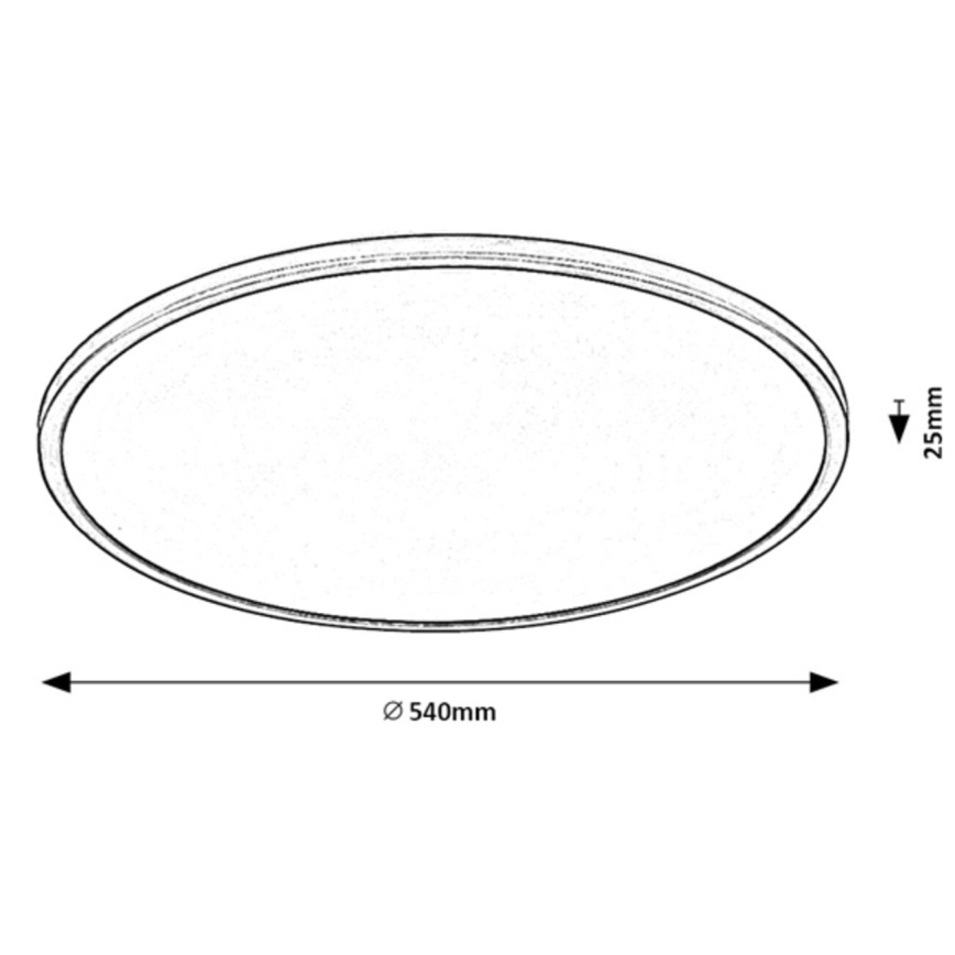 Rabalux - Himmennettävä LED-kattovalaisin LED/36W/230V 3000K 54 cm