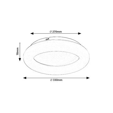 Rabalux - LED-kattovalaisin LED/24W/230V 4000K halkaisija 33 cm valkoinen