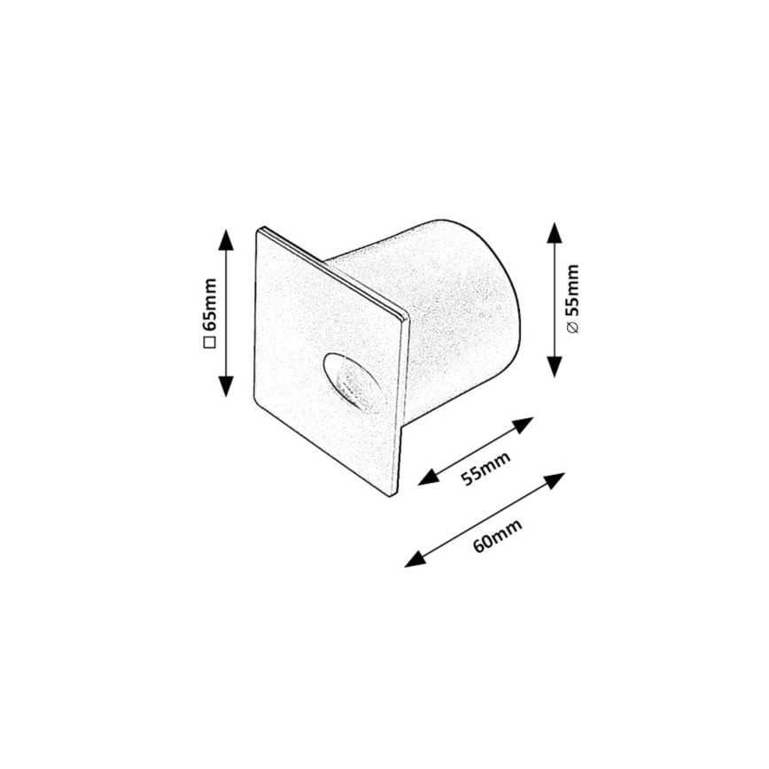 Rabalux - LED-ulkoportaikkovalaisimet LED/3W/230V IP54 3000K valkoinen