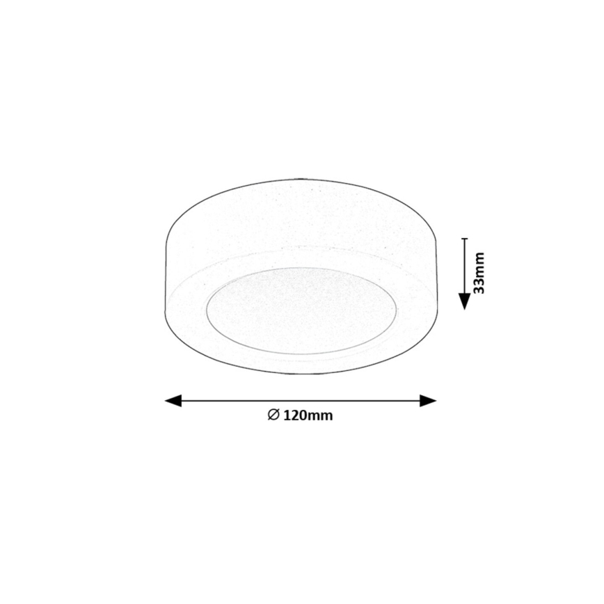 Rabalux - LED-kattovalaisin LED/7W/230V 4000K halkaisija 12 cm valkoinen