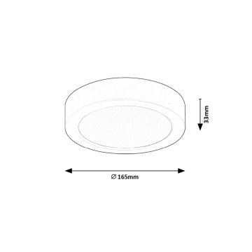 Rabalux - LED-kattovalaisin LED/15W/230V 4000K halkaisija 16 cm valkoinen