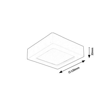 Rabalux - LED-kattovalaisin LED/7W/230V 4000K 12x12 cm valkoinen