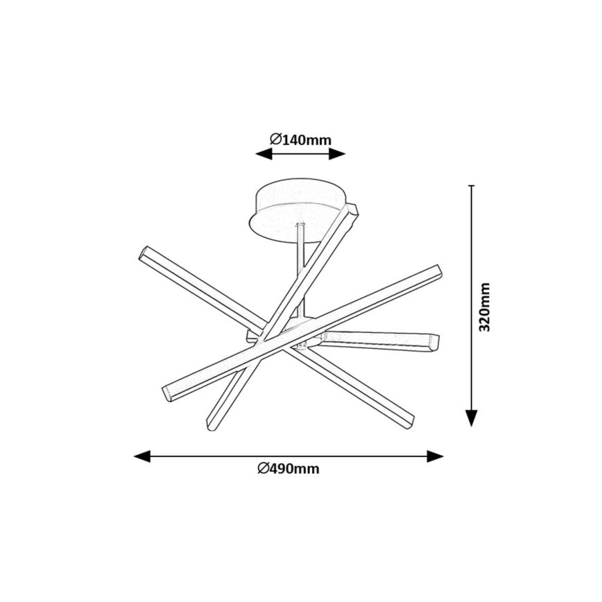 Rabalux - LED-riipuskattokruunu LED/30W/230V 4000K