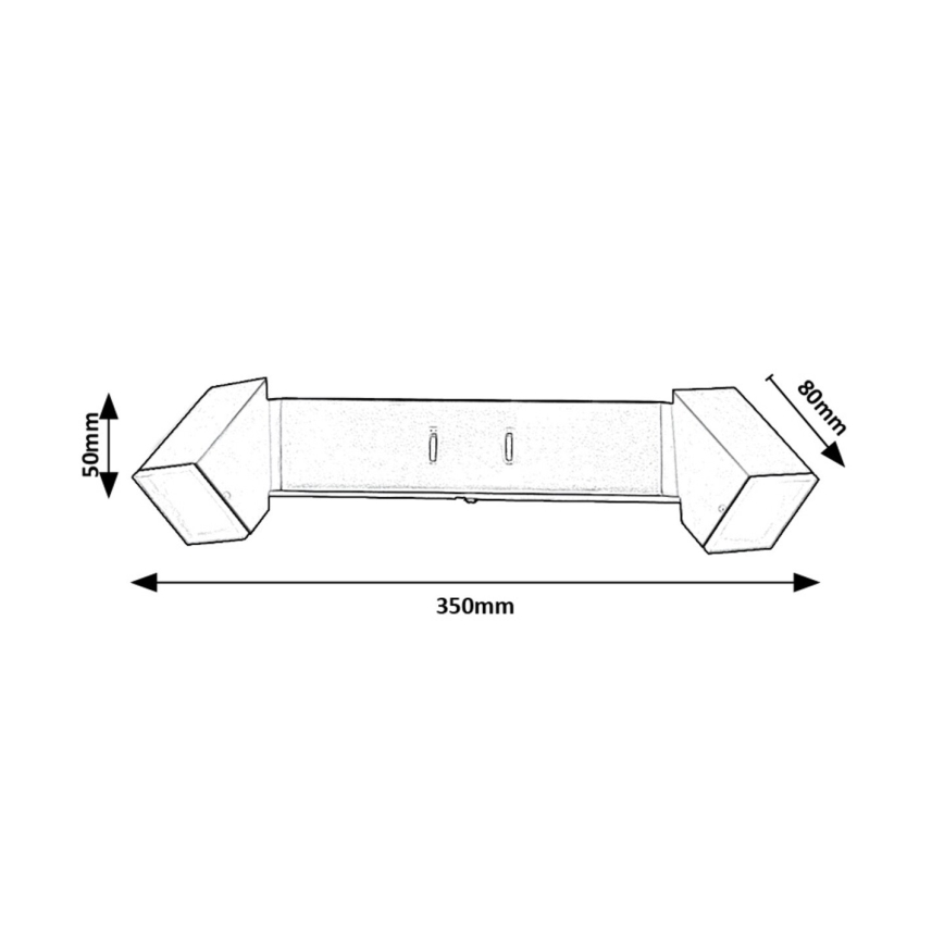 Rabalux - LED-seinävalaisin 2xLED/4W/230V 3000K