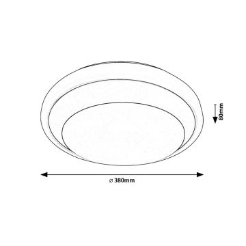 Rabalux - LED-kattovalaisin LED/24W/230V 4000K