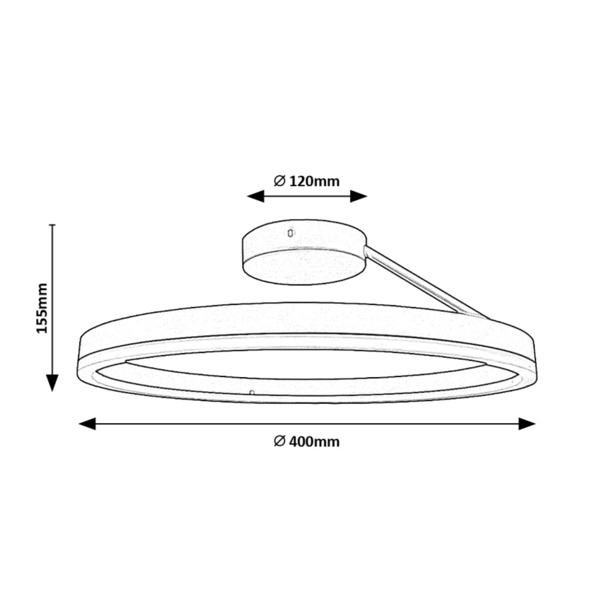 Rabalux - LED-kattovalaisin LED/24W/230V 3000/4000/6500K