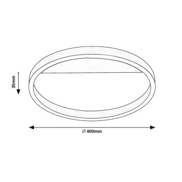 Rabalux - LED-kattovalaisin LED/20W/230V kulta