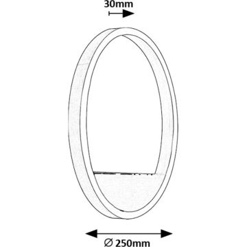 Rabalux - LED-seinävalaisin LED/15W/230V mattakromi